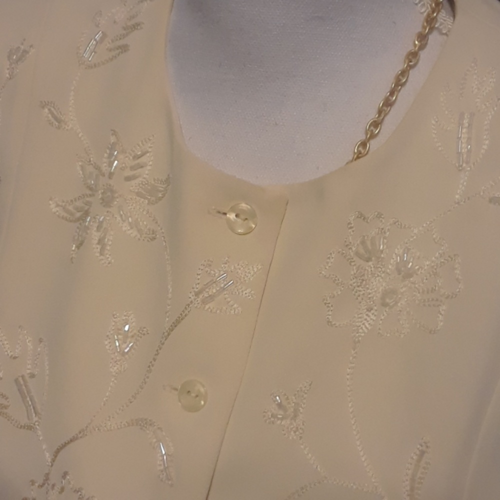 Jones New York Beaded Top, size 8